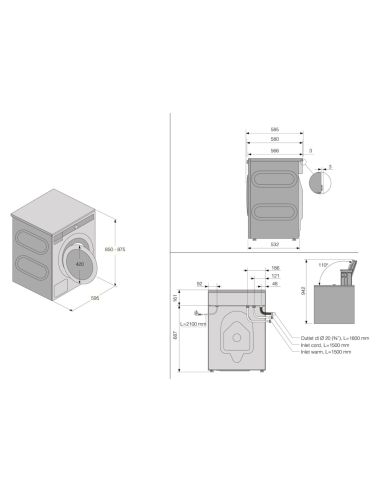 ASKO W3096RW Steel Seal™ Valge Eestlaetav Pesumasin