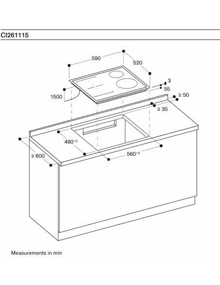 GAGGENAU CI261115 induktiokeittotaso (3)
