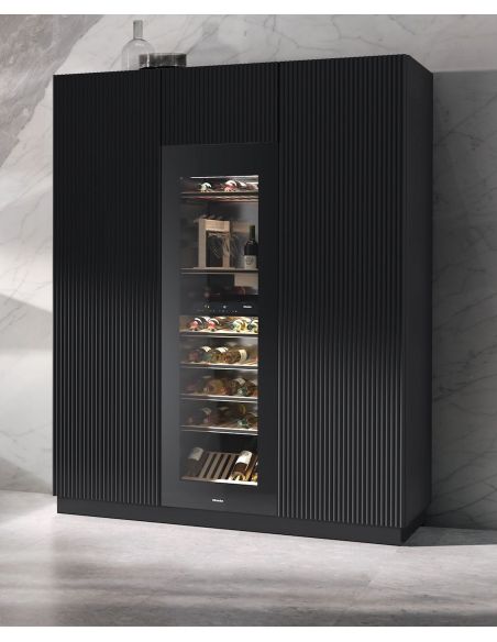 Miele KWT 6722 iGS-1 OBSW 178cm Musta Lasiovi Integroitu viinikaappi (3)