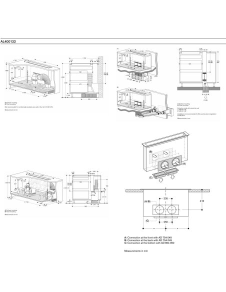 GAGGENAU AL400122 120cm В столешницу Встраиваемая Вытяжка (3)