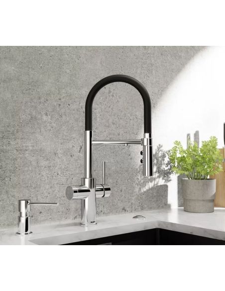 BLANCO CATRIS-S Flexo Filter Combi 3in1 Kitchen Faucet With Pull-out hand shower and filtered water connection