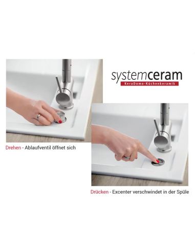 SystemCeram 0876 Remote Pushcontrol button for the bottom valve, Gold Matt (2)