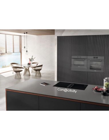 MIELE  KMDA 7676-1 F BlackPerfection КОМБИНИРОВАННАЯ Индукционная варочная панель с вытяжкой Без рамки для установки на поверхно