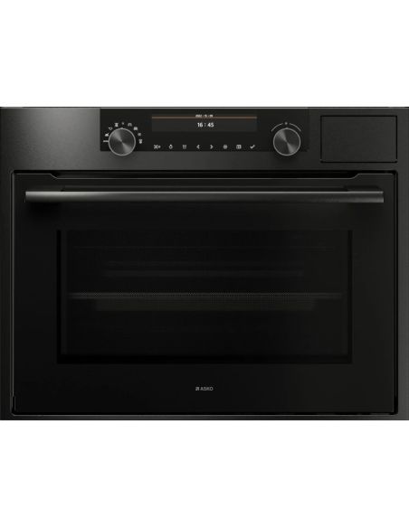ASKO OCSM8487B 45cm Black Steel Built-in 5in1 Ćompact COMBI Steam Oven with Microwave (1)
