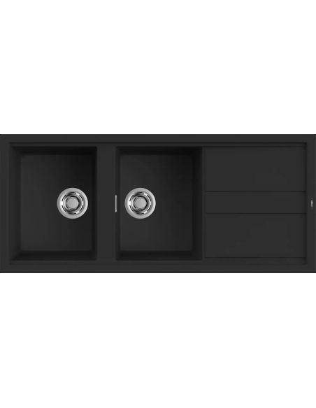 ELLECI BEST 500 Built-in with two bowl Composite Kitchen sink (1)