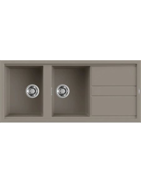 ELLECI BEST 500 Built-in with two bowl Composite Kitchen sink (2)