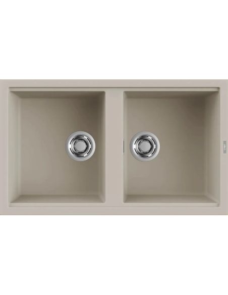 ELLECI BEST 450 В столешницу сверху монтируемая Гранитная Кухонная мойка (3)