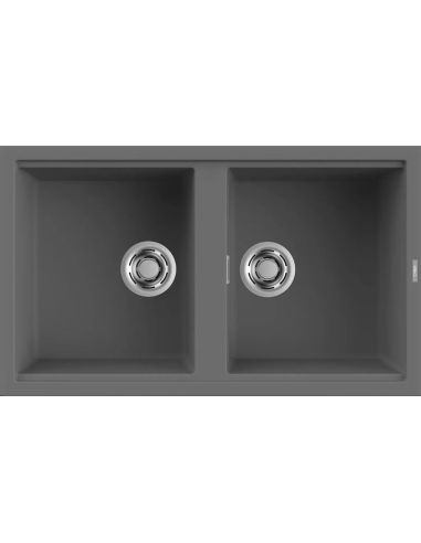 ELLECI BEST 450 В столешницу сверху монтируемая Гранитная Кухонная мойка (6)