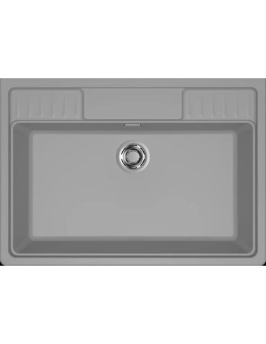ELLECI SPAZIO 900 KERATEK Butler Farmhouse/ Kapile pealt paigaldatav Komposiit köögivalamu Retro stiilis