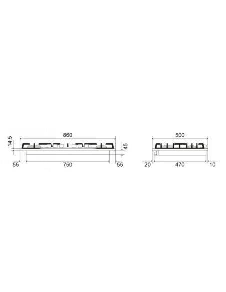 ILVE HCB906CN Nostalgie 90cm Gaasipliidiplaat Retro stiilis