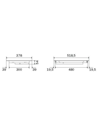 ILVE HCBI382TC Professional Plus DOMINO 38см шириной 2X Индукционная варочная панель