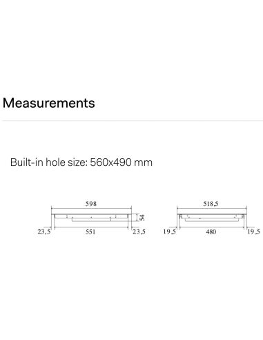 ILVE HCBI604TC Professional Plus 60cm 4-alue induktioliesiIntegroitavat Induktioliesitaso