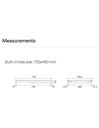 ILVE HCBI754TC Professional Plus 75cm 4-tsooniga Induktsioon pliidiplaat Induktsioonpliidiplaat