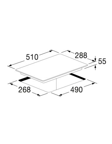 FULGOR FCH 302 ID TS WH 30cm DOMINO Valge Induktsioon Pliidiplaat (4)