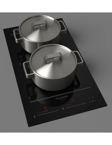 FULGOR FCH 402 ID TS BK 40cm DOMINO Black Induction Hobs (2)