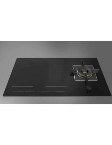 FULGOR FCHH 905 ID TS G DWK BK Must Kombi Hübriid Induktsioon pliidiplaat + WOK Gaas (2)