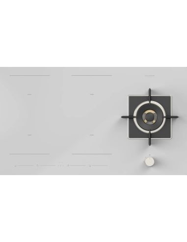 FULGOR FCHH 905 ID TS G DWK WH White Komby hybrid  induction hobs + WOK gas (1)