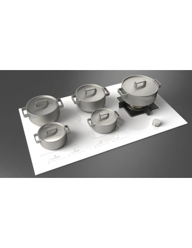 FULGOR FCHH 905 ID TS G DWK WH White Komby hybrid  induction hobs + WOK gas (3)