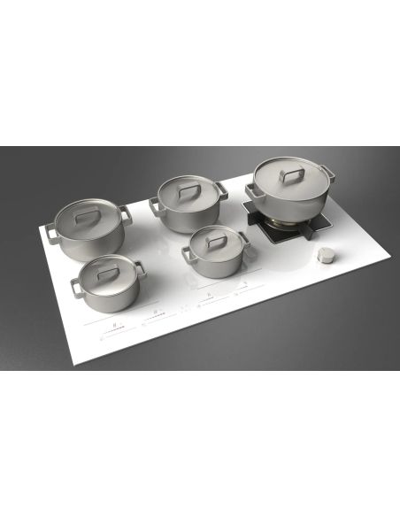 FULGOR FCHH 905 ID TS G DWK WH White Komby hybrid  induction hobs + WOK gas (3)