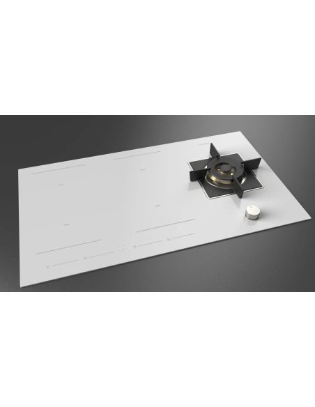 FULGOR FCHH 905 ID TS G DWK WH White Komby hybrid  induction hobs + WOK gas (2)