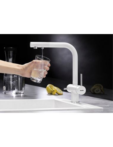 HELIKA Aquaduo Plus 2683-G GOLD Satin Combi 2in1 Kitchen faucet with pull-out spout and drinking water filter (8)