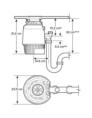 InSinkErator PREMIUM 700EC Измельчитель пищевых отходов, Disposal (5)