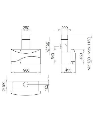 GALVAMET AMBIENT 90cm Настенная вытяжка (3)