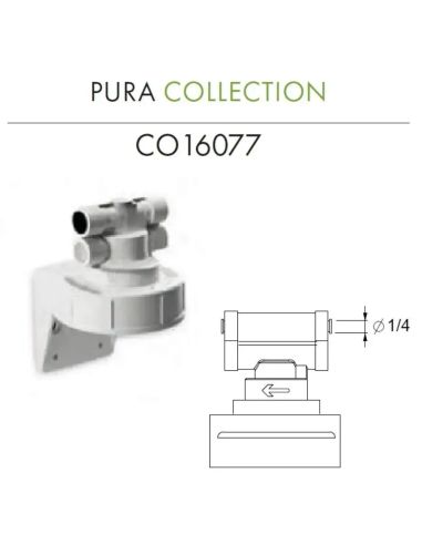 GUGLIELMI CO16077 PURA Держатель фильтра арт.RO16078 c муфтой быстрого подключения (2)