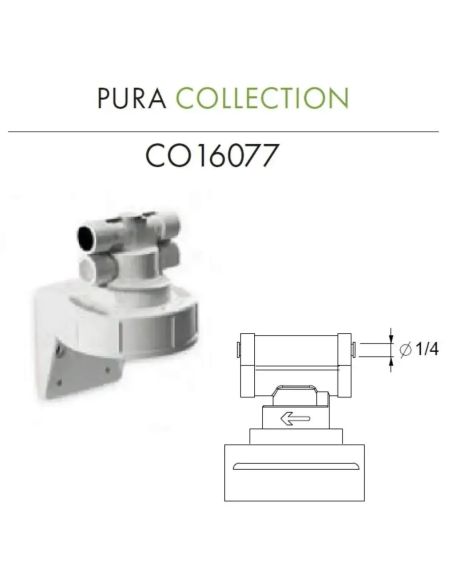 GUGLIELMI CO16077 PURA Держатель фильтра арт.RO16078 c муфтой быстрого подключения (2)
