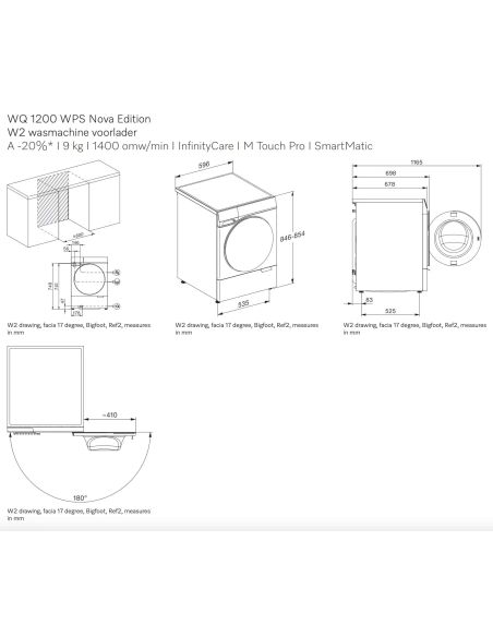 MIELE WQ 1000 WPS Nova Edition W2 C Фронтальной загрузкой Стиральная машина (8)