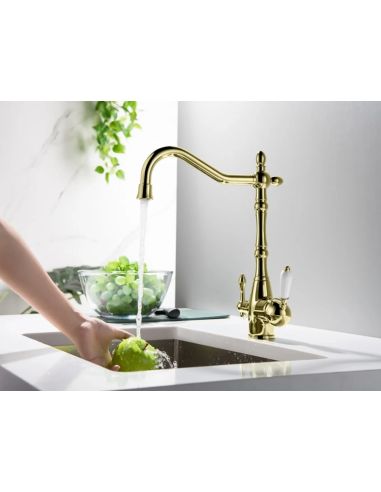 Blue Water SAXO Gold 2in1 Keittiöhana suodatettua ja suodattamatonta vettä varten