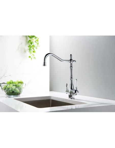 Blue Water SAXO Kromi 2in1 Keittiöhana suodatettua ja suodattamatonta vettä varten (3)