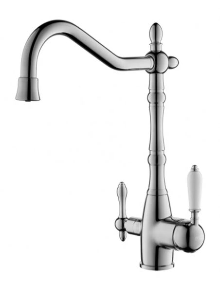 Blue Water SAXO Kromi 2in1 Keittiöhana suodatettua ja suodattamatonta vettä varten (1)