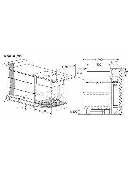 NEFF N90 80cm V68YYX4C0 Flex disain Индукционная варочная панель с вытяжкой