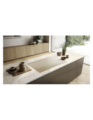 GALVAMET PERFECTO 80/A Pearl Grey Induction hob with extractor (12)