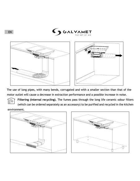 GALVAMET PERFECTO 80/A Smoked Silver Индукционная варочная панель со всроенной вытяжкой (8)