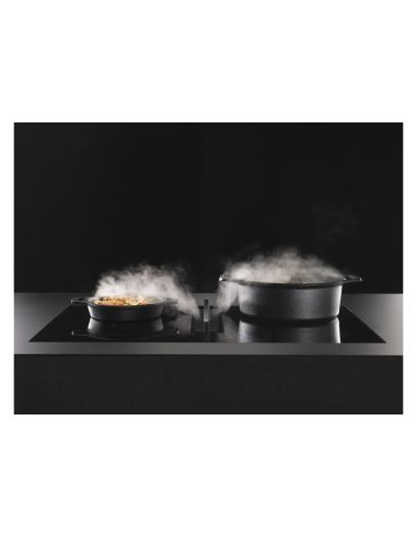 GALVAMET PERFECTO 80/A Smoked Silver työtasoon integroitava liesitaso ja liesituuletin (15)