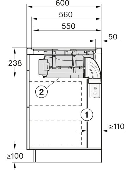MIELE KMDA 7272-1 FL Silence КОМБИНИРОВАННАЯ Индукционная варочная панель с вытяжкой Без рамки