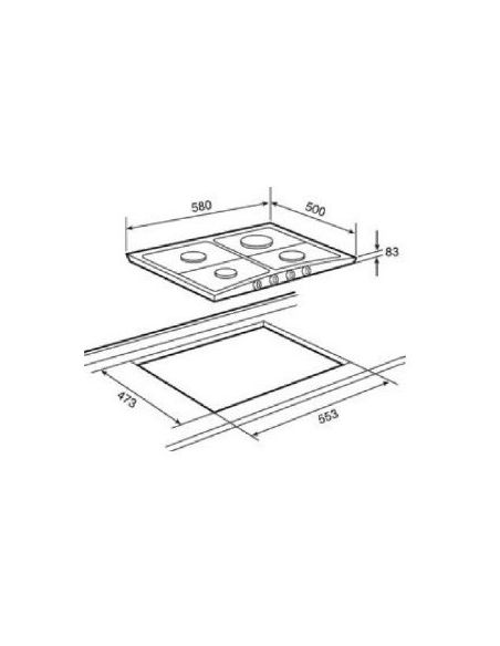 TEKA EH60 4 G AI AL TR,  Black