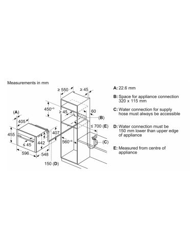 NEFF C29FY5CX0 W, N90 45cm, компактный паровой духовой шкаф, 60 × 45 см, Flex Design