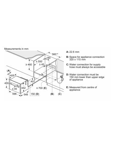NEFF C29FY5CX0 W, N90 45cm Integreeritav kompaktahi aurutusfunktsiooniga 60 x 45 cm Flex disain (8)