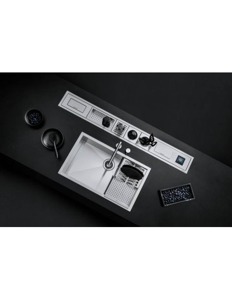 BARAZZA 1CI157N 150cm Musta matta channel keittiökalusteisiin