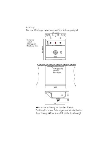 SYSTEMCERAM KENTRO 60 KeraDomo  5993 Ceramic Butler Farmhouse Kitchen sink
