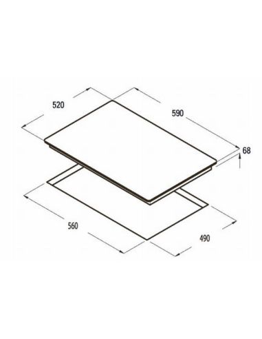 CATA I 603 B WH White Ceramic glass hob (2)