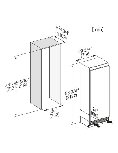 MIELE F2813 VI 75cm MasterCool Integrated freezer (2)