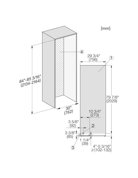 MIELE F2813 VI 75cm MasterCool Integrated freezer (7)