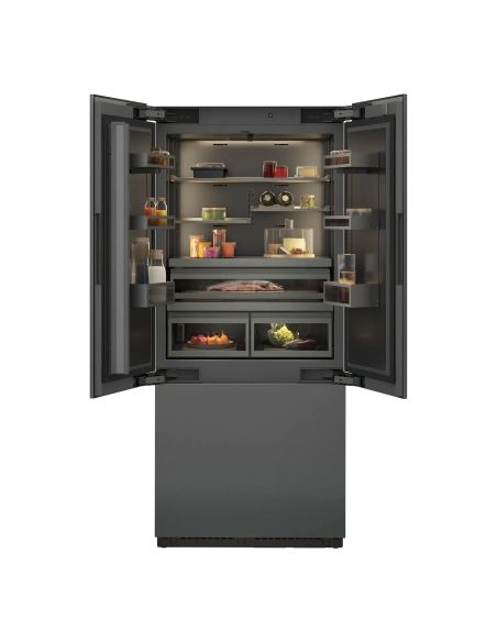 GAGGENAU RVY497190 Expressive серии 90см Black Side-by-Side Холодильно-морозильный шкаф (1)