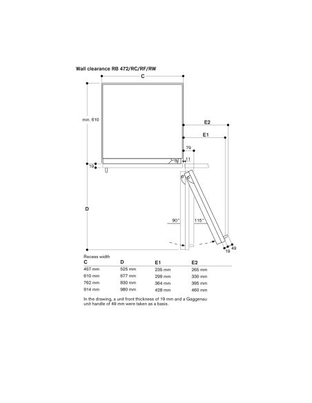 GAGGENAU RB472305 400 серии 76,2cm Vario Külmik-sügavkülmik Nullkraaditsooniga 0 °C (7)