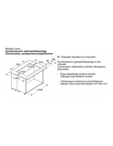 NEFF N90 Downdraft Hood, 80 cm, Flex Design