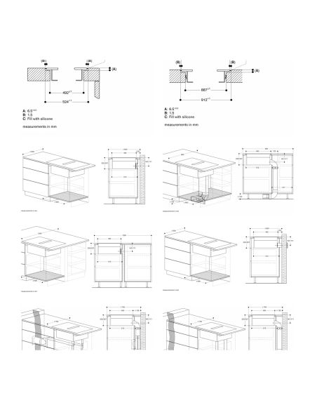 GAGGENAU CV492105M 400-sarja 90cm MattaMusta Flex-induktiokeittotaso integroidulla tuuletusjärjestelmällä (9)